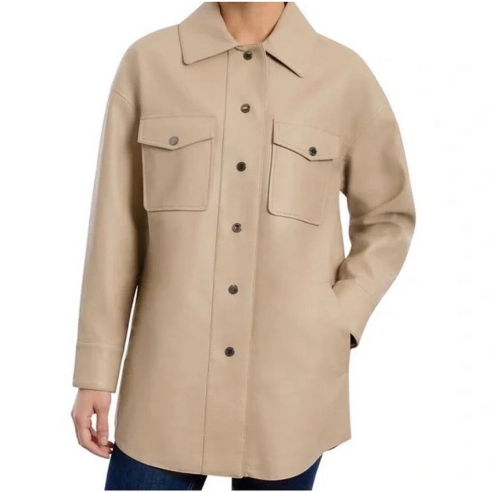 BCBGMAXAZRIA faux leather jacket